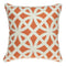 20" X 7" X 20" Transitional Orange Pillow Cover With Poly Insert