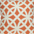 20" X 7" X 20" Transitional Orange Pillow Cover With Poly Insert