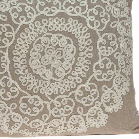 20" X 7" X 20" Traditional Tan Pillow Cover With Poly Insert
