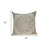 20" X 7" X 20" Traditional Tan Pillow Cover With Poly Insert