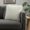20" Creamy White Genuine Tibetan Lamb Fur Pillow With Microsuede Backing