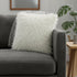 20" Creamy White Genuine Tibetan Lamb Fur Pillow With Microsuede Backing