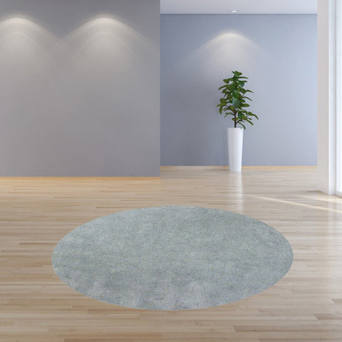 9' X 13' Blue Hand Woven Area Rug