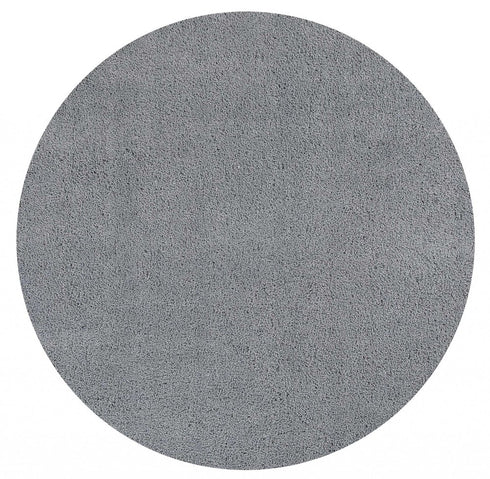9' X 13' Gray Shag Hand Woven Area Rug