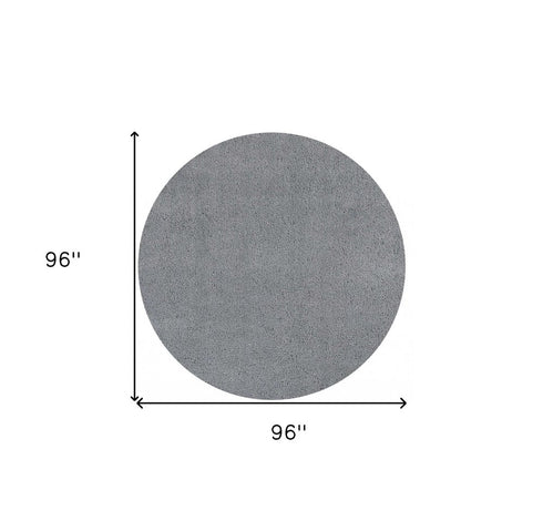 9' X 13' Gray Shag Hand Woven Area Rug