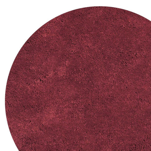 8' X 10' Red Shag Hand Woven Area Rug