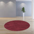 8' X 10' Red Shag Hand Woven Area Rug