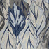 8' X 11' Gray And Navy Blue Botanical Leaves Area Rug