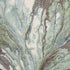 7' X 10' Green And Brown Abstract Area Rug