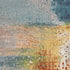 8' X 11' Blue Rust And Orange Abstract Area Rug