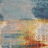 8' X 11' Blue Rust And Orange Abstract Area Rug