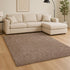 8' X 10' Beige And Brown Abstract Shag Hand Woven Area Rug