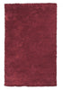 8' X 10' Red Shag Hand Woven Area Rug