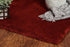 8' X 10' Red Shag Hand Woven Area Rug
