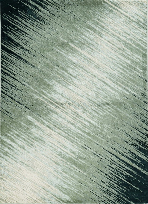 8' X 11' Silver And Gray Abstract Area Rug
