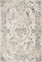 8' X 10' Gray And Tan Floral Distressed Area Rug