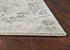 8' X 10' Gray And Tan Floral Distressed Area Rug