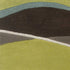 8' X 11' Lime Green Brown And Blue Wool Abstract Hand Tufted Area Rug