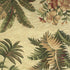 8' X 11' Ivory Green And Brown Wool Tropical Botanical Hand Tufted Area Rug