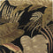 8' X 11' Black Beige And Brown Wool Botanical Leaves Hand Tufted Area Rug