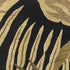 8' X 11' Black Beige And Brown Wool Botanical Leaves Hand Tufted Area Rug