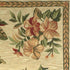 8' X 11' Ivory Green And Brown Wool Tropical Botanical Hand Tufted Area Rug