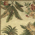 8' X 11' Ivory Green And Brown Wool Tropical Botanical Hand Tufted Area Rug