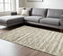 9' X 13' Wool Striped Hand Woven Area Rug