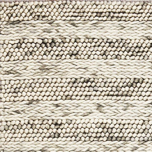 9' X 13' Wool Striped Hand Woven Area Rug