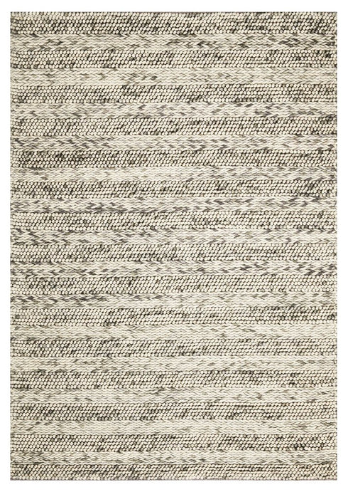 9' X 13' Wool Striped Hand Woven Area Rug