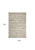 9' X 13' Wool Striped Hand Woven Area Rug