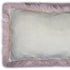 Set Of Two Blush Genuine Sheepskin Lumbar Accent Pillows