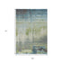 5' X 8' Blue And Green Abstract Area Rug