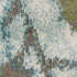 8' X 11' Teal Blue White And Green Floral Vines Area Rug