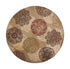 8' X 11' Sage Brown And Ivory Floral Medallion Area Rug