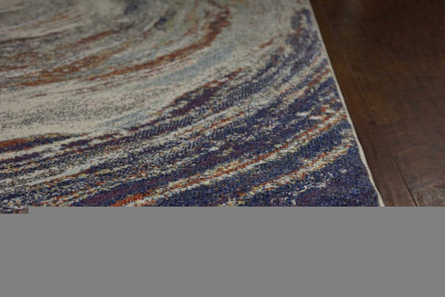 8' X 11' Sage Brown And Ivory Floral Medallion Area Rug