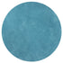 Round Polyester Highlighter Blue Area Rug