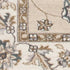 8' X 10' Beige And Ivory Floral Medallion Area Rug