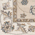 8' X 10' Beige And Ivory Floral Medallion Area Rug