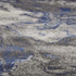 6' X 9' Blue And Gray Abstract Area Rug