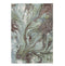 7' X 10' Green And Brown Abstract Area Rug