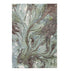 7' X 10' Green And Brown Abstract Area Rug
