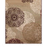 8' X 11' Sage Brown And Ivory Floral Medallion Area Rug