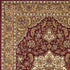 8' Red And Beige Floral Medallion Runner Rug