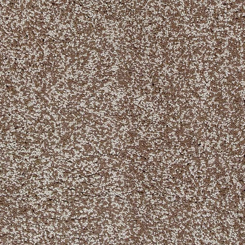 8' X 10' Beige And Brown Abstract Shag Hand Woven Area Rug