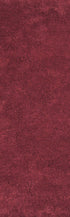 8' X 10' Red Shag Hand Woven Area Rug