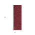 8' X 10' Red Shag Hand Woven Area Rug