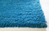 Round Polyester Highlighter Blue Area Rug