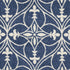 5' X 8' Blue And Ivory Floral Medallion Area Rug