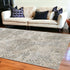 7' X 10' Sand And Light Blue Geometric Area Rug